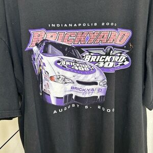 Vintage 2000 Brickyard 400 NASCAR T-Shirt Indianapolis Logo Athletic 2XL Y2K